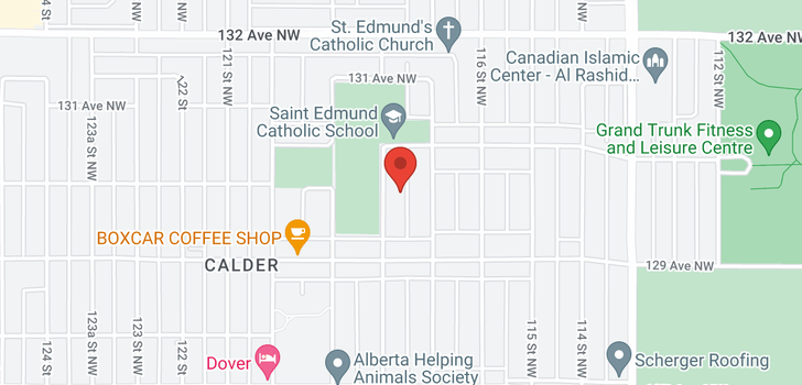 map of 12945 118 ST NW
